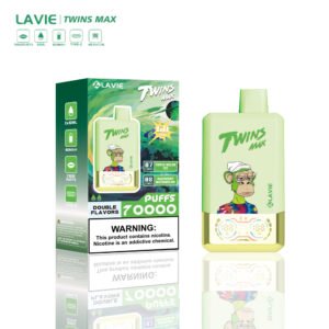 Lavie Twins Max 70000 Puffs | 2フレーバー切り替え式 使い捨てVAPE 液晶画面付