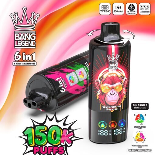 Bang Legend 150000 Puffs 6 in 1 Flavors – 究極の6合1使い切り電子タバコ体験 - Image 5