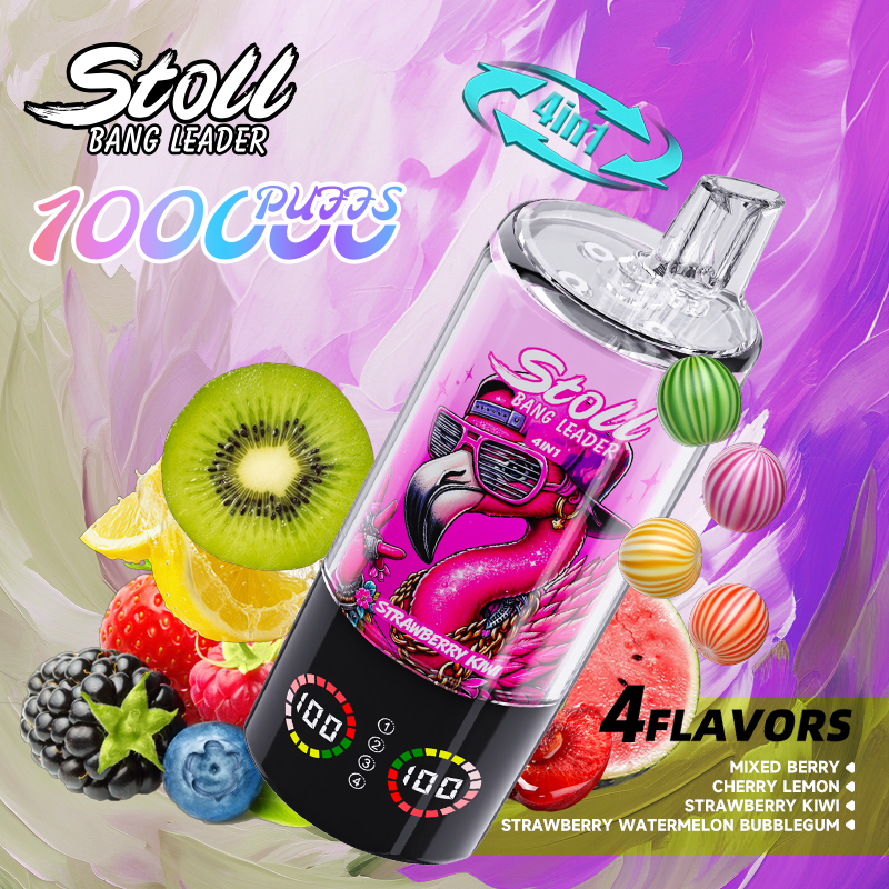 Bang Leader Stoll 100K Puffs 4 in 1 Flavors | 最大100,000パフ搭載ディスポーザブルベイプ - Image 3