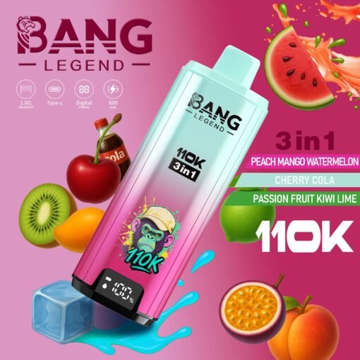 Bang Legend 110K Puffs – 高性能長持ちベープ | 110,000パフ対応 | 3in1フレーバーシステム - Image 3