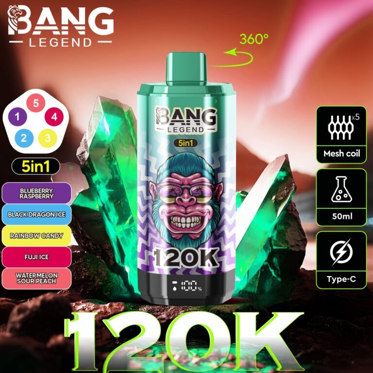 Bang Legend 120K Puffs 5 in 1 | 5つの味を1台で 12万回吸引 大容量VAPE - Image 9