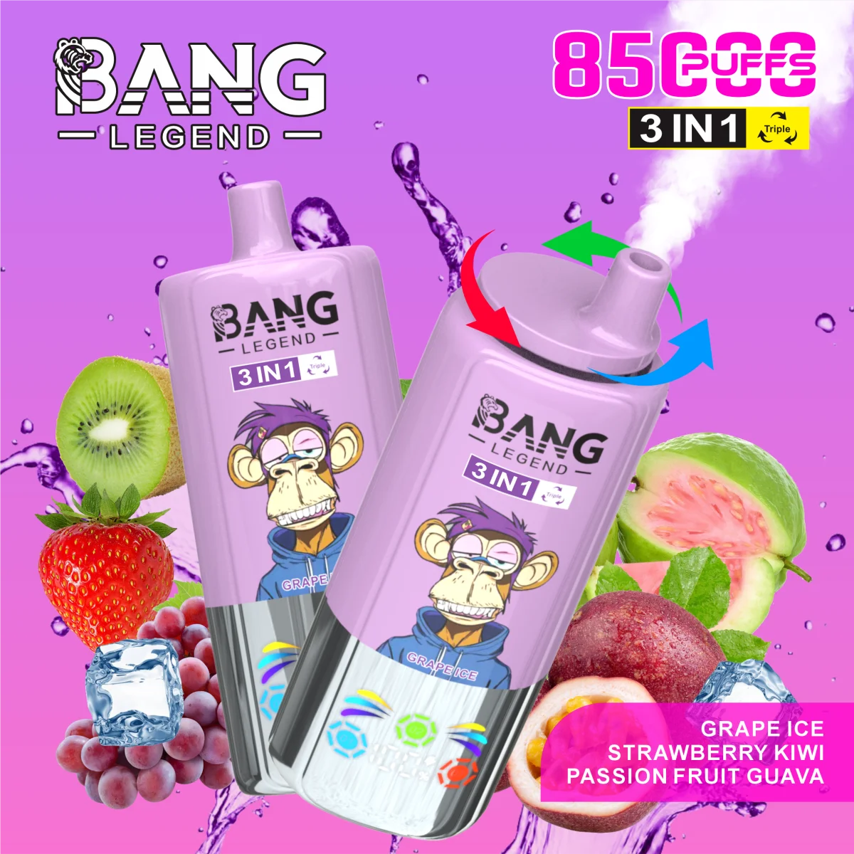 Bang Legend 85000 Puffs 3 in 1 – あなたのVaping体験を進化させる革新的なデバイス - Image 14