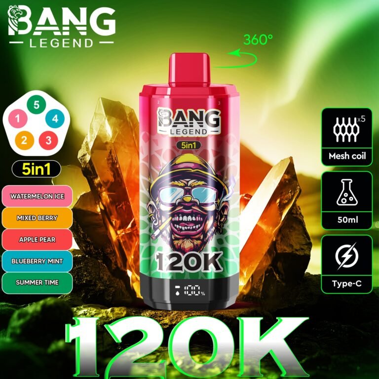 Bang Legend 120K Puffs 5 in 1 | 5つの味を1台で 12万回吸引 大容量VAPE - Image 3
