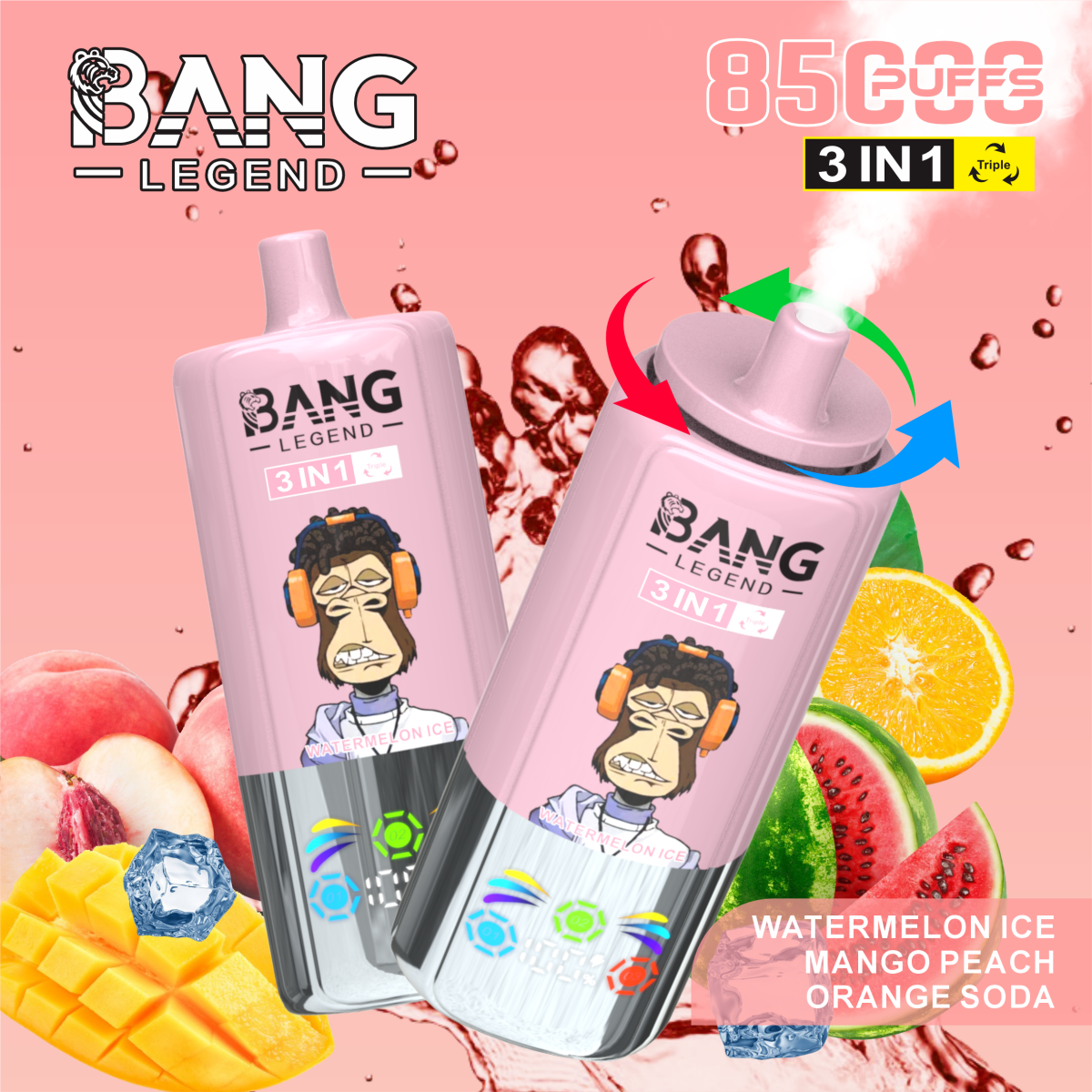 Bang Legend 85000 Puffs 3 in 1 – あなたのVaping体験を進化させる革新的なデバイス