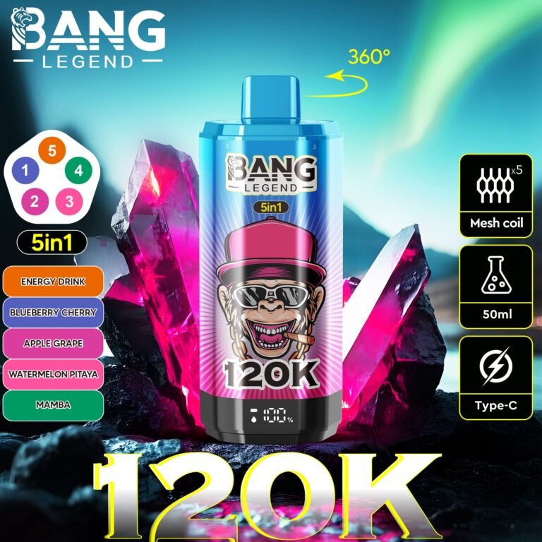 Bang Legend 120K Puffs 5 in 1 | 5つの味を1台で 12万回吸引 大容量VAPE - Image 7