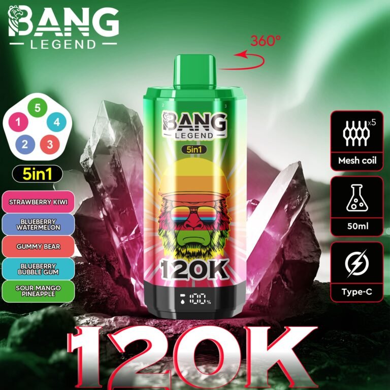 Bang Legend 120K Puffs 5 in 1 | 5つの味を1台で 12万回吸引 大容量VAPE - Image 11