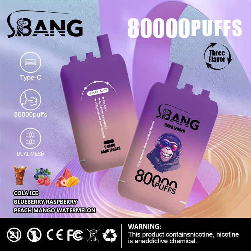 Bang Leader 80000 Puffs | 3フレーバー切り替え グラフィティデザイン VAPE - Image 6