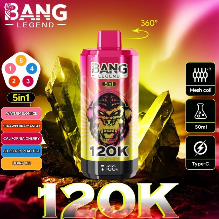 Bang Legend 120K Puffs 5 in 1 | 5つの味を1台で 12万回吸引 大容量VAPE - Image 2