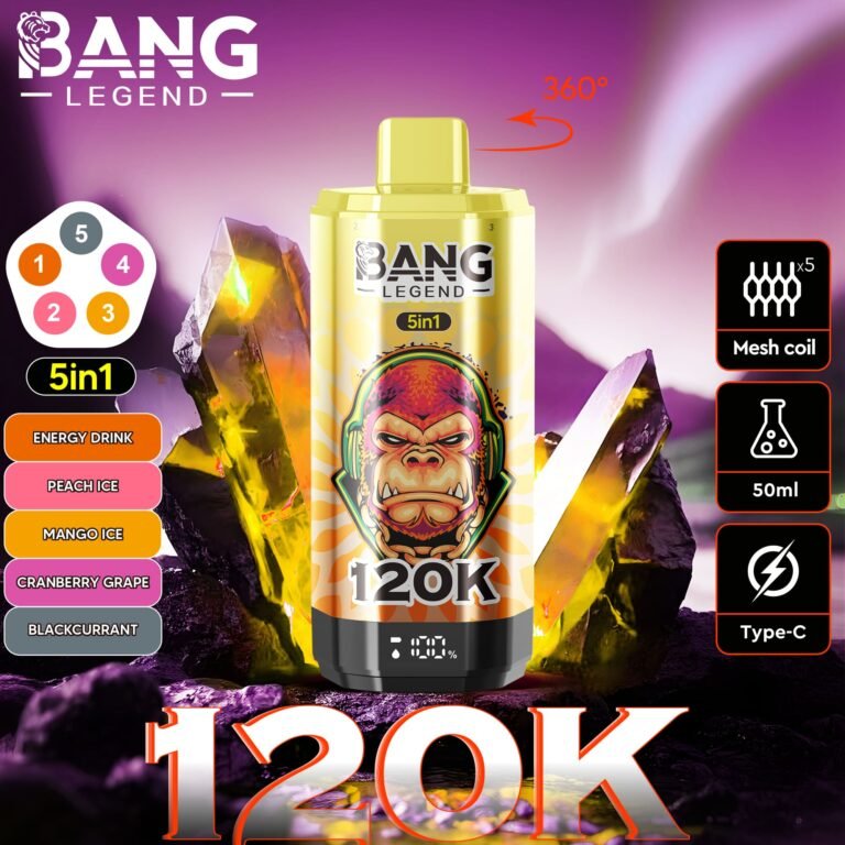 Bang Legend 120K Puffs 5 in 1 | 5つの味を1台で 12万回吸引 大容量VAPE - Image 6