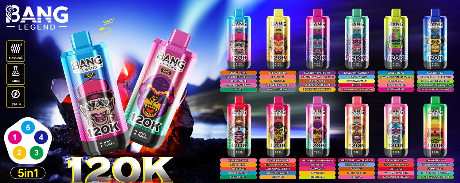 bang legend 120k puffs 5 in 1 all flavours