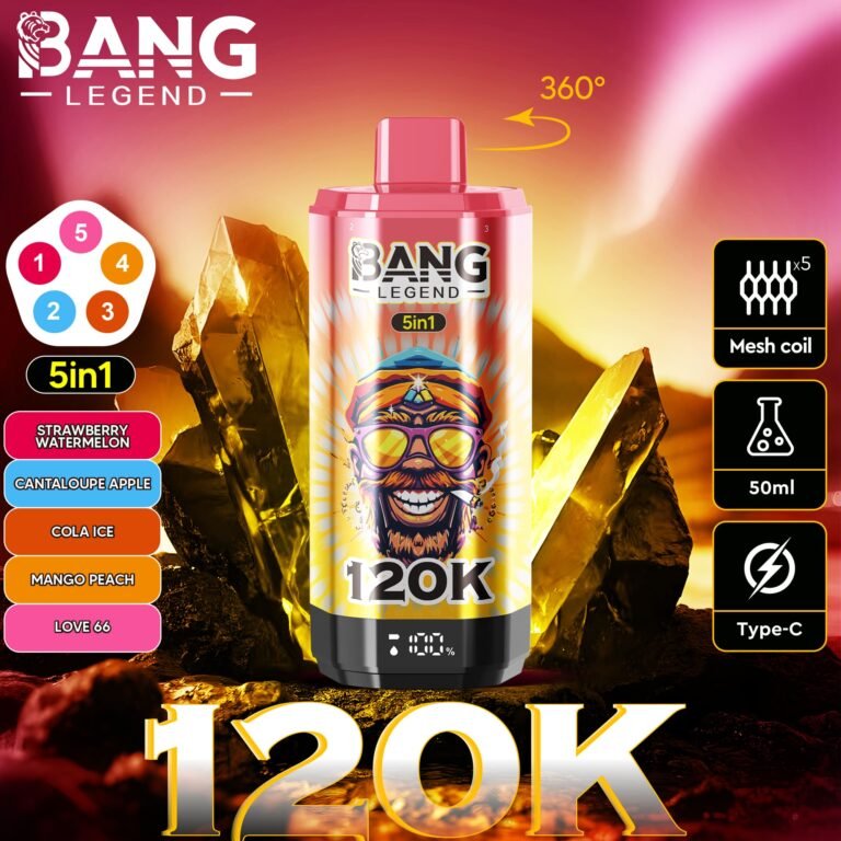 Bang Legend 120K Puffs 5 in 1 | 5つの味を1台で 12万回吸引 大容量VAPE - Image 5