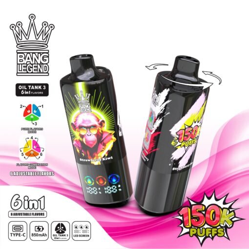 Bang Legend 150000 Puffs 6 in 1 Flavors – 究極の6合1使い切り電子タバコ体験 - Image 12