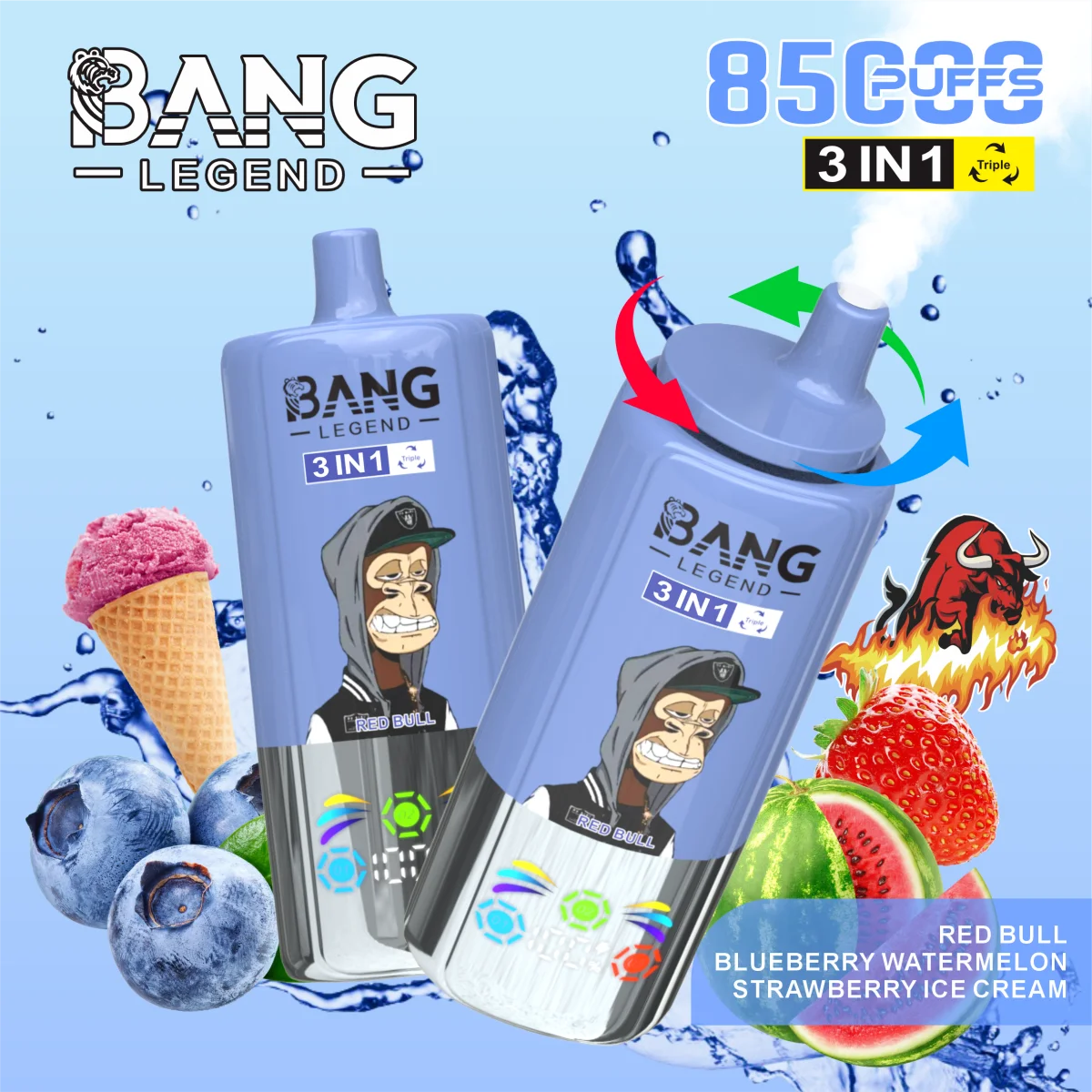 Bang Legend 85000 Puffs 3 in 1 – あなたのVaping体験を進化させる革新的なデバイス - Image 3