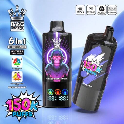 Bang Legend 150000 Puffs 6 in 1 Flavors – 究極の6合1使い切り電子タバコ体験 - Image 4