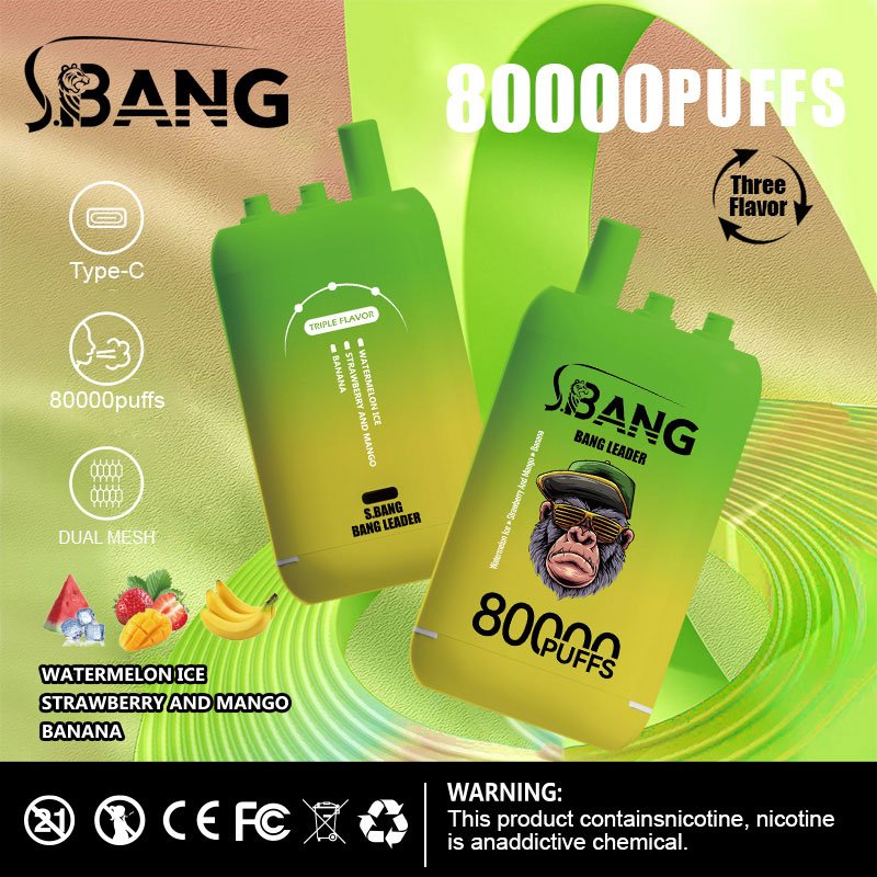 Bang Leader 80000 Puffs | 3フレーバー切り替え グラフィティデザイン VAPE - Image 13