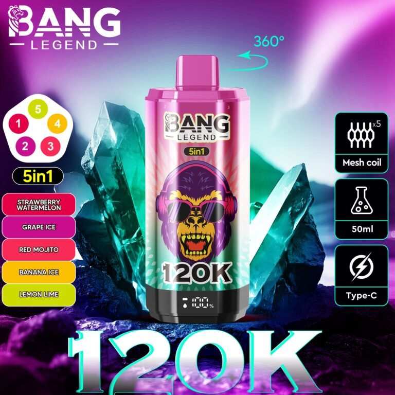 Bang Legend 120K Puffs 5 in 1 | 5つの味を1台で 12万回吸引 大容量VAPE - Image 4